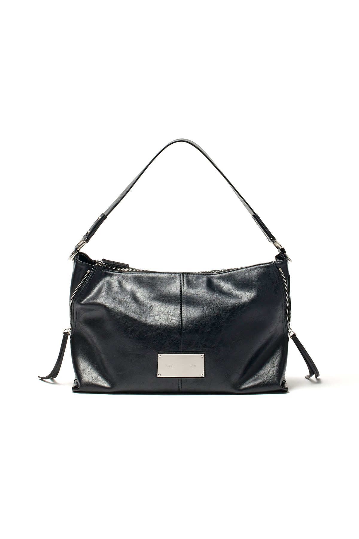Matin Kim SIDE ZIPPER TWO WAY BAG IN BLACK BIG SIZED