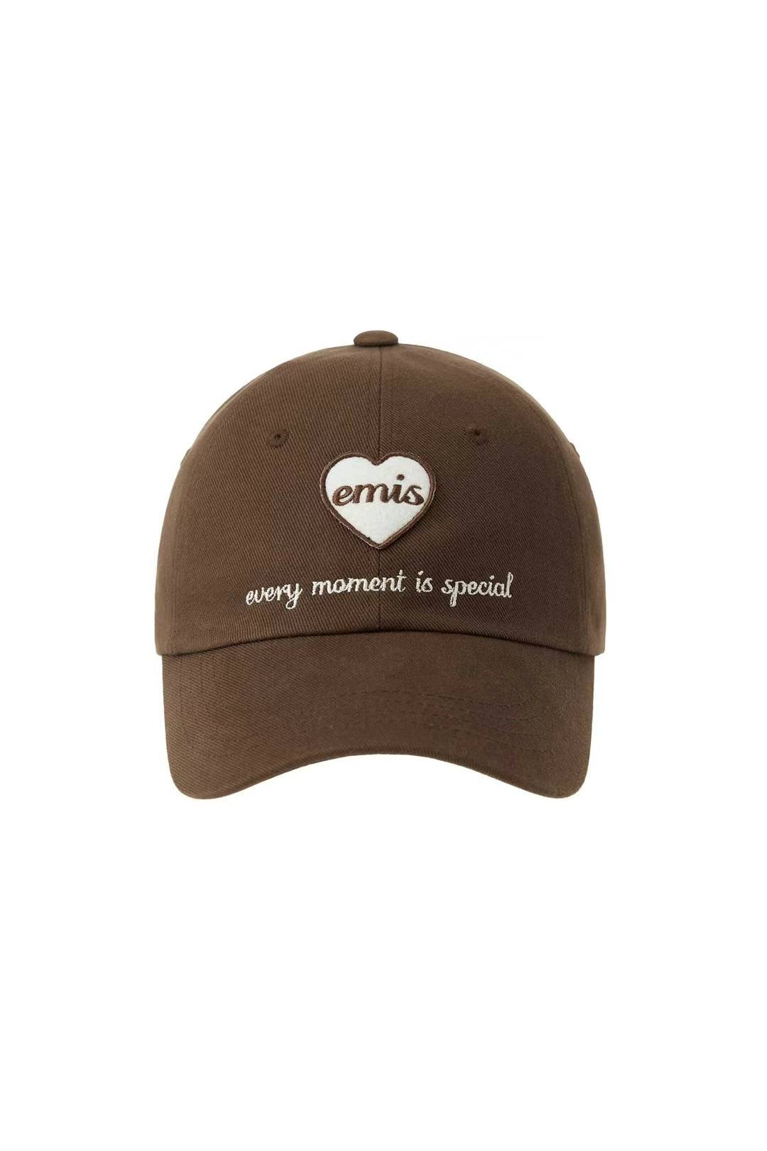 EMIS HEART WAPPEN BALL CAP-Brown