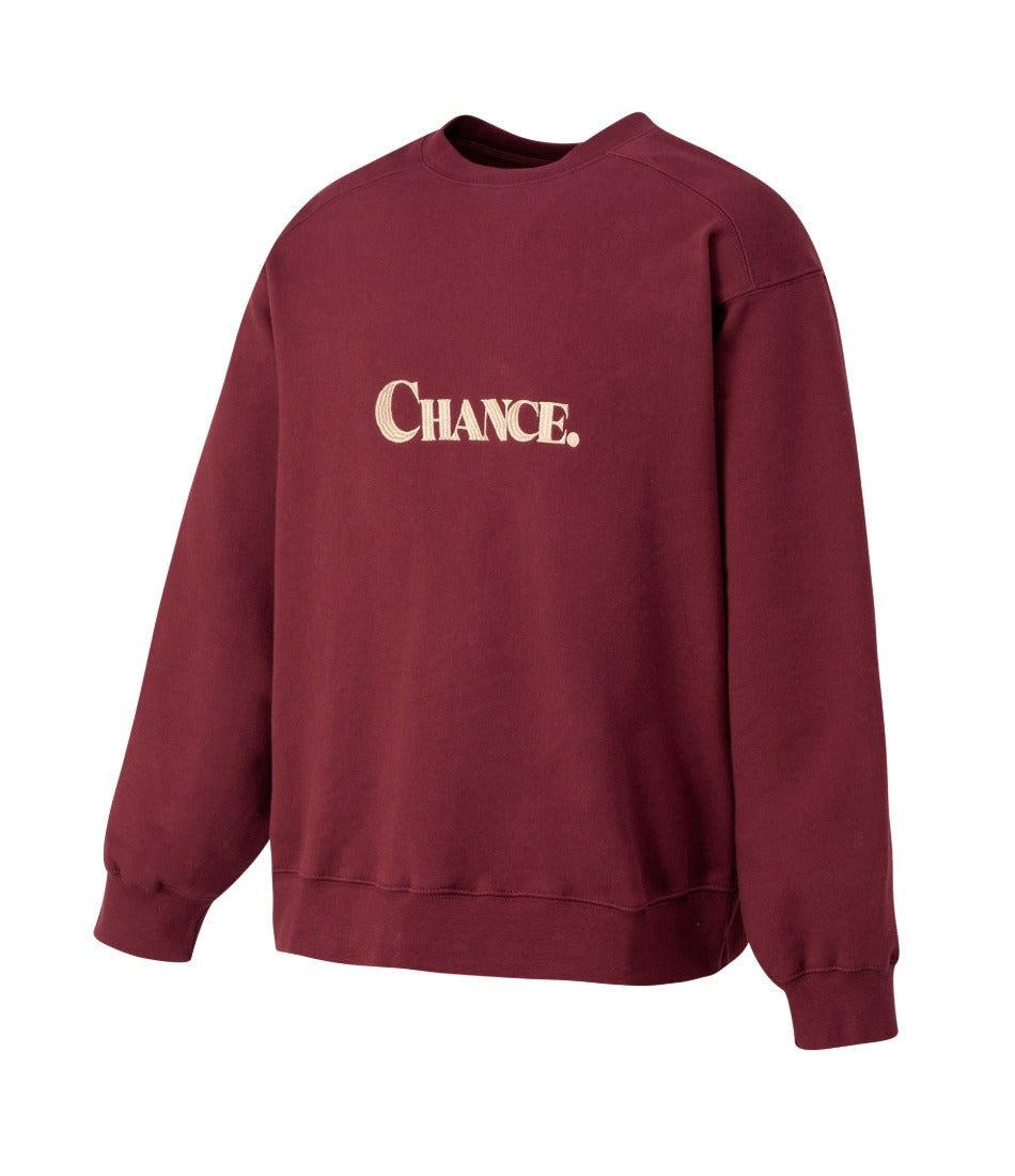 CEC CHANCE SWEATSHIRT(Burgundy)