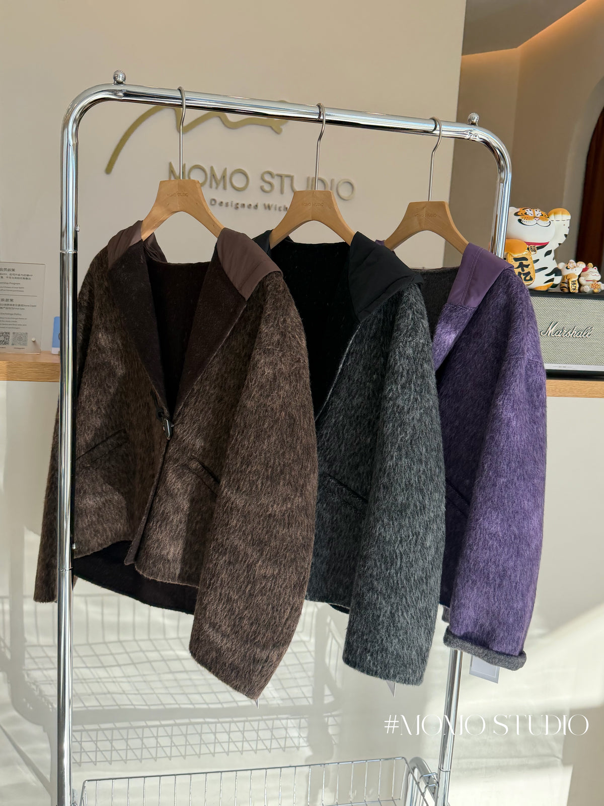 2-Way Hoodie Wool jacket