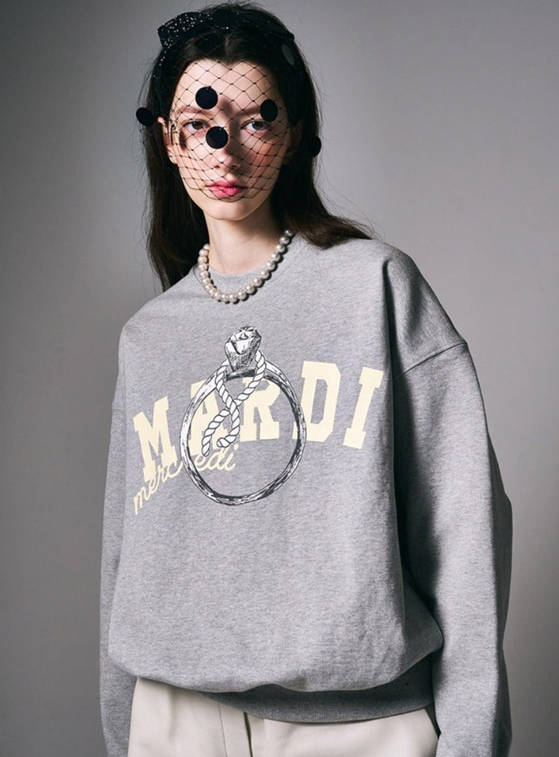 MARDI SWEATSHIRT RING WITH ROCK_GREY