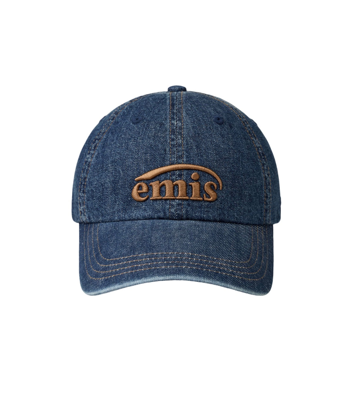 EMIS ONE TONE WASHED DENIM BALL CAP-BLUE DENIM