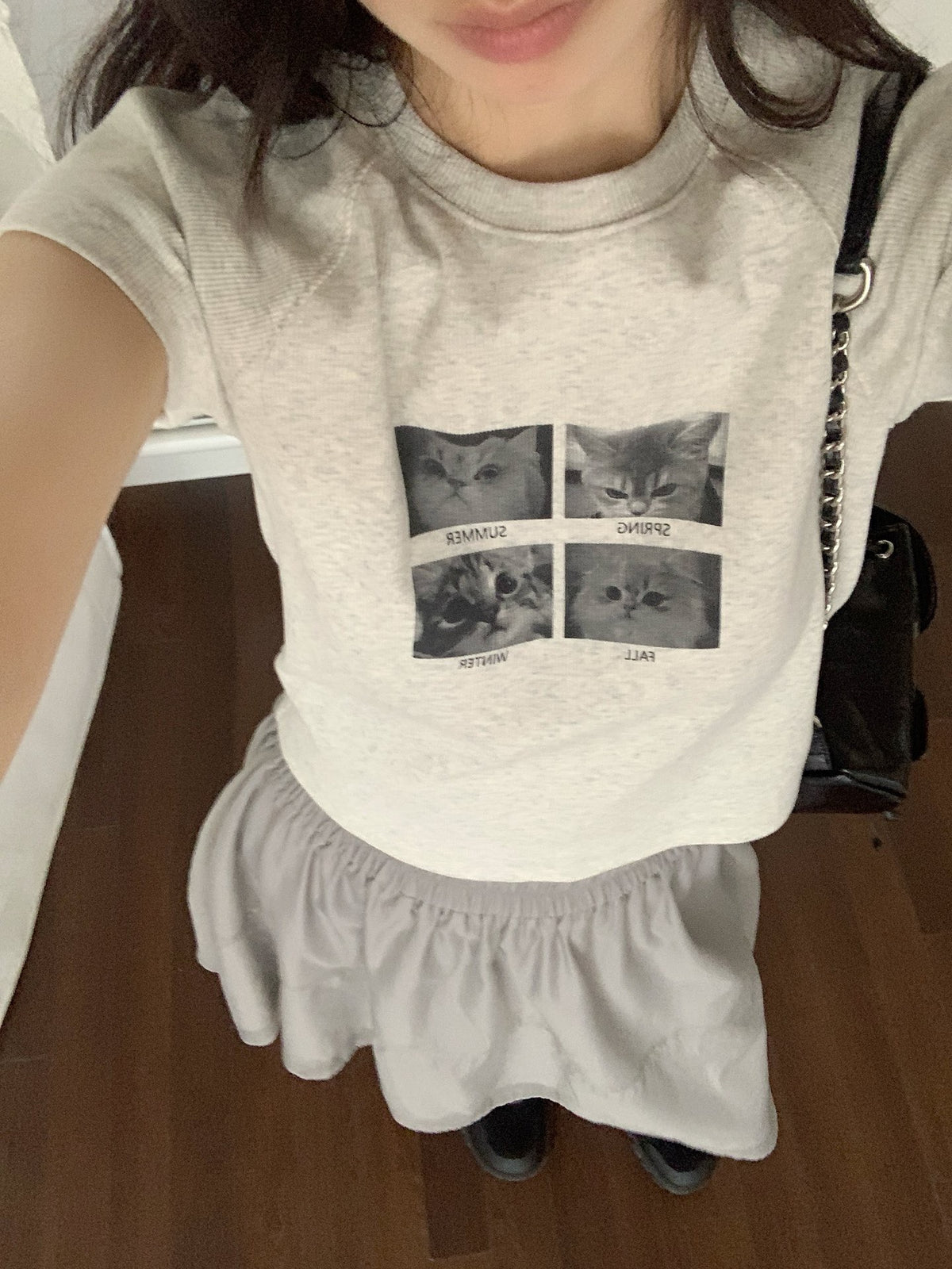 Cat-print T-Shirts