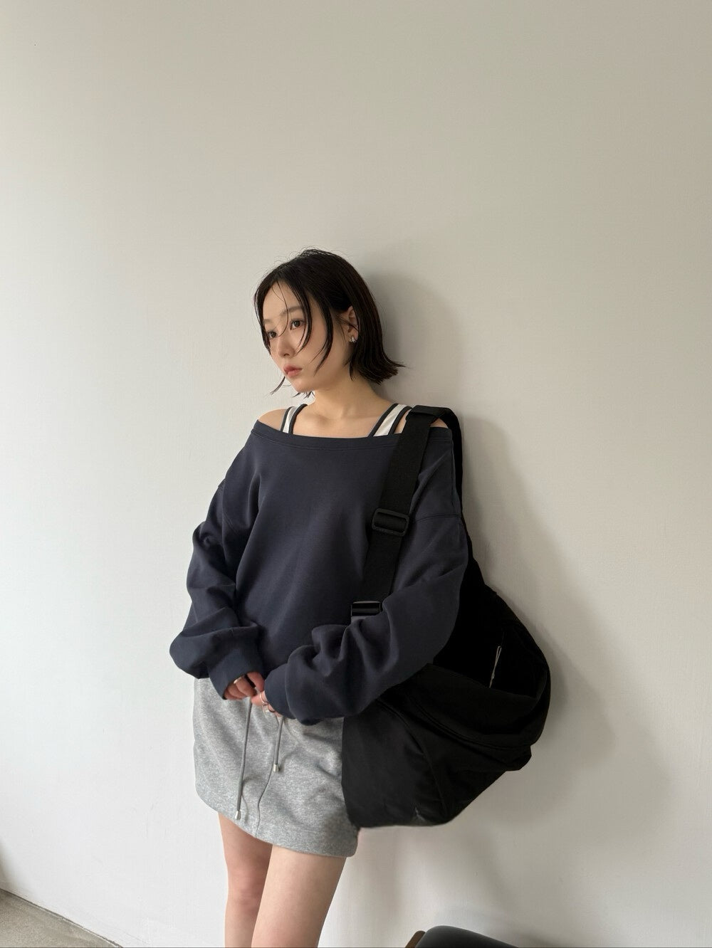 Pull-string pullover pantskirt