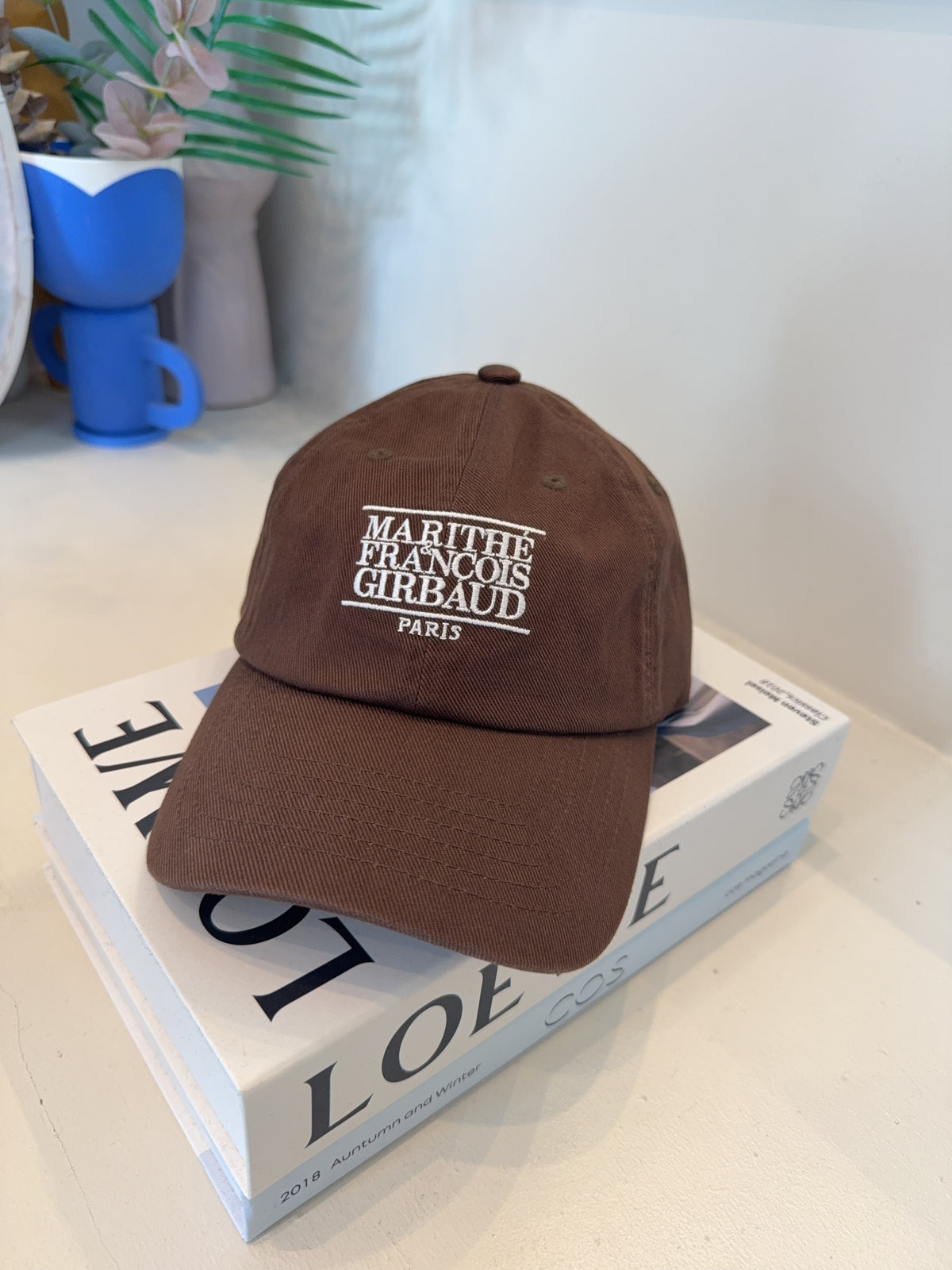 MARITHE FRANCOIS GIRBAUD SMALL CLASSIC LOGO CAP brown