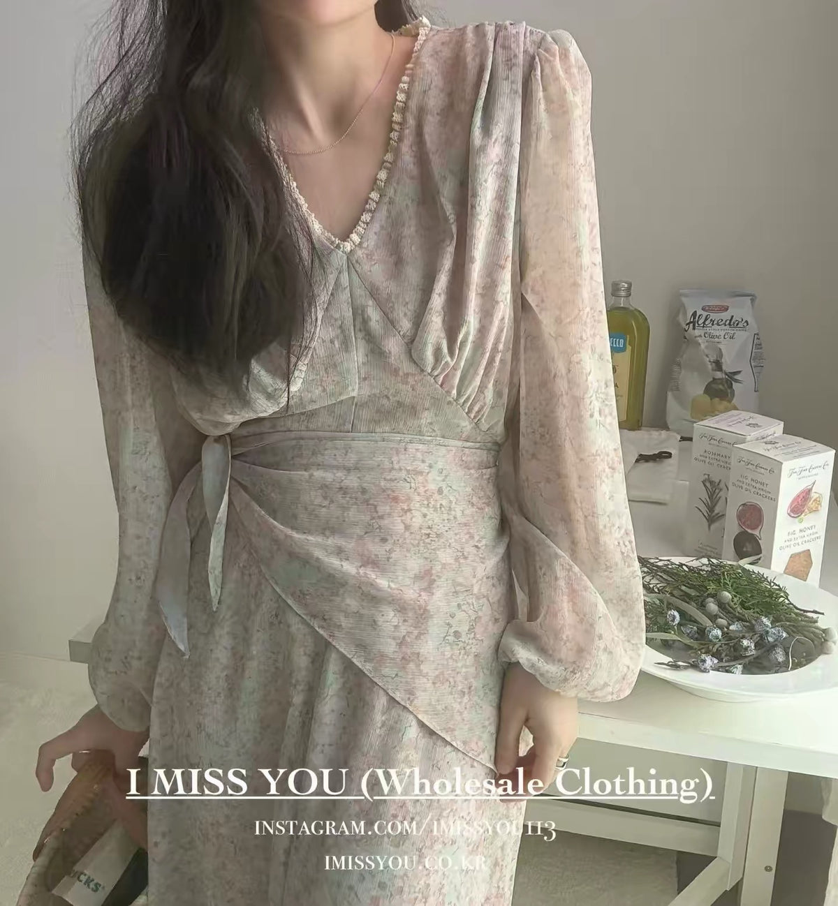 I Miss You Long Dress（Green）