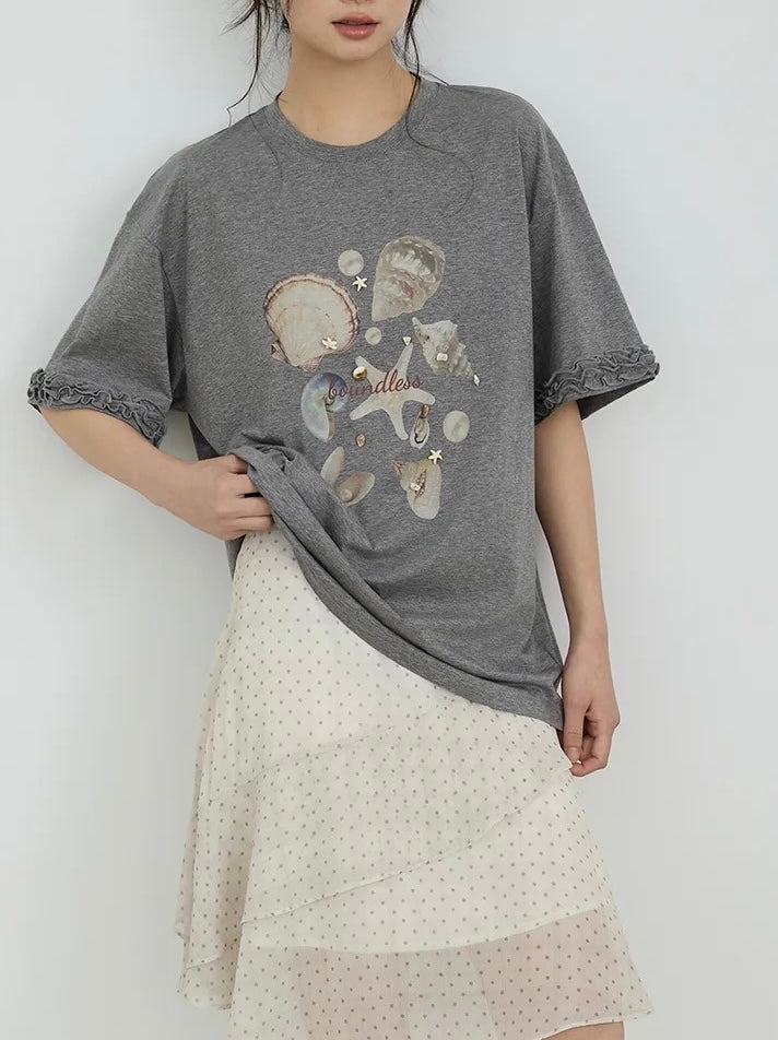 Soundless Sea Embroidered Tee