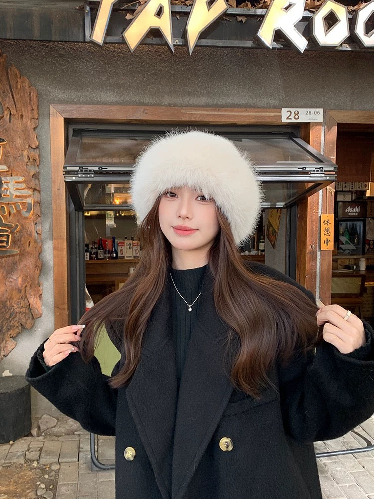 Eco-friendly round plush hat