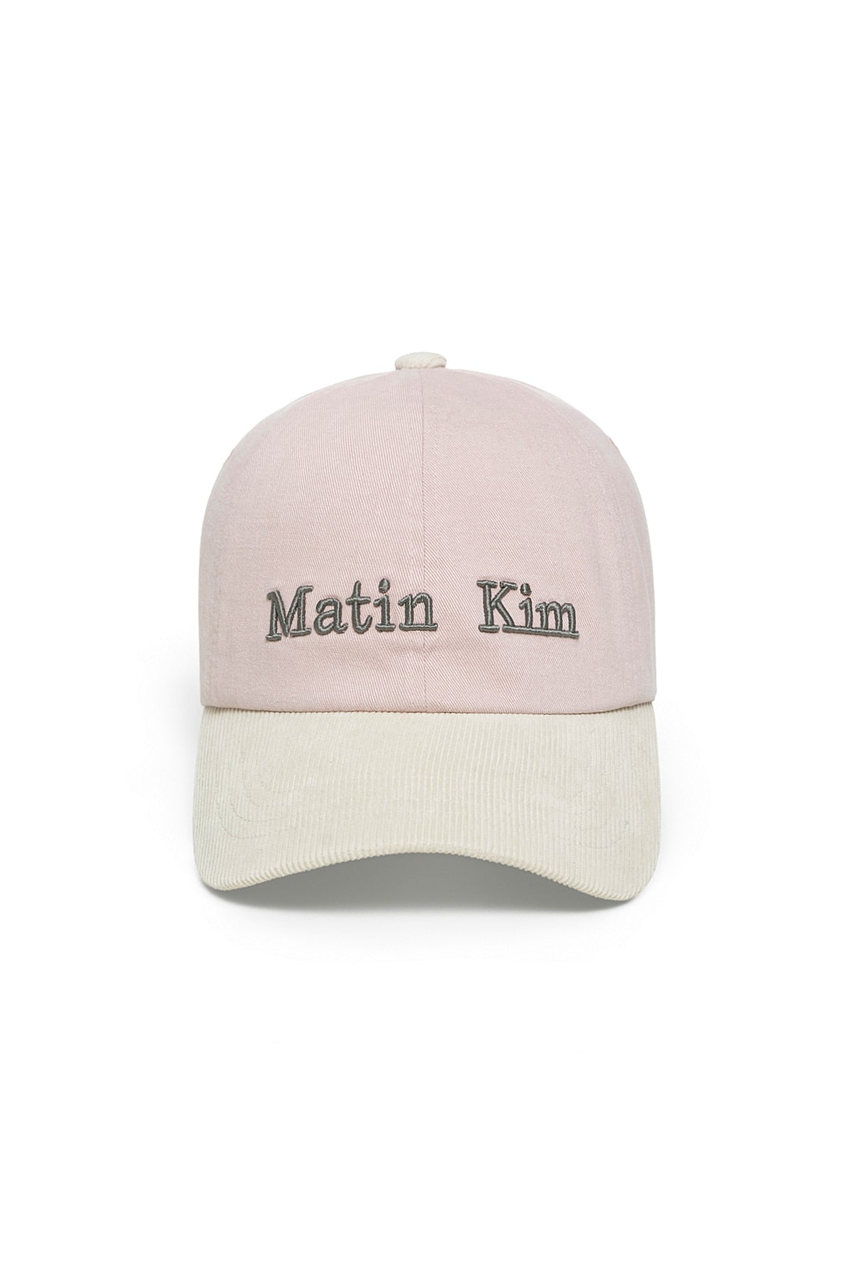MATIN KIM CLASSIC LOGO CORDUROY BRIM BALL CAP IN PINK