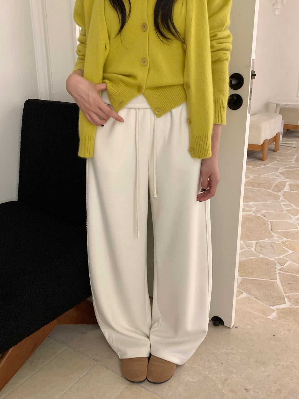 Classic wool blend machete pants