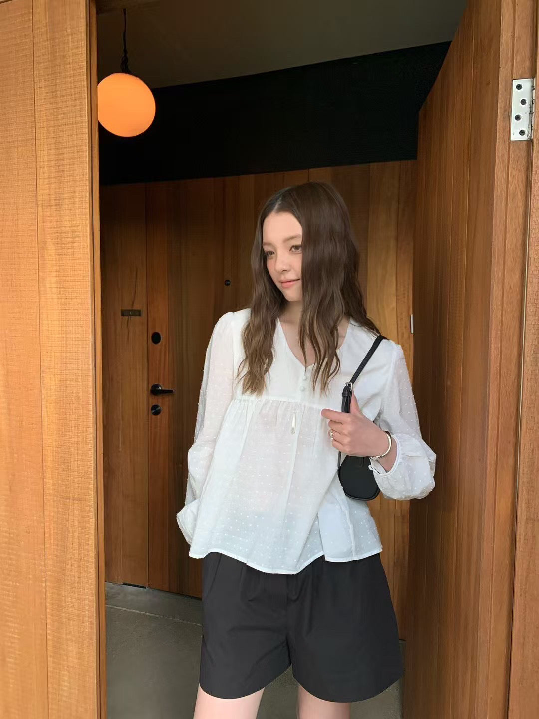 トップス andmary Alma cachecoeur tops gray Andmary Alma Cachecoeur Tops in Gray