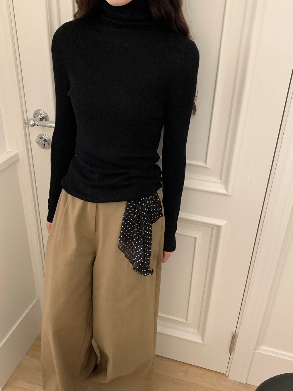 Turtle neck wool blend knit top(17 Colors)