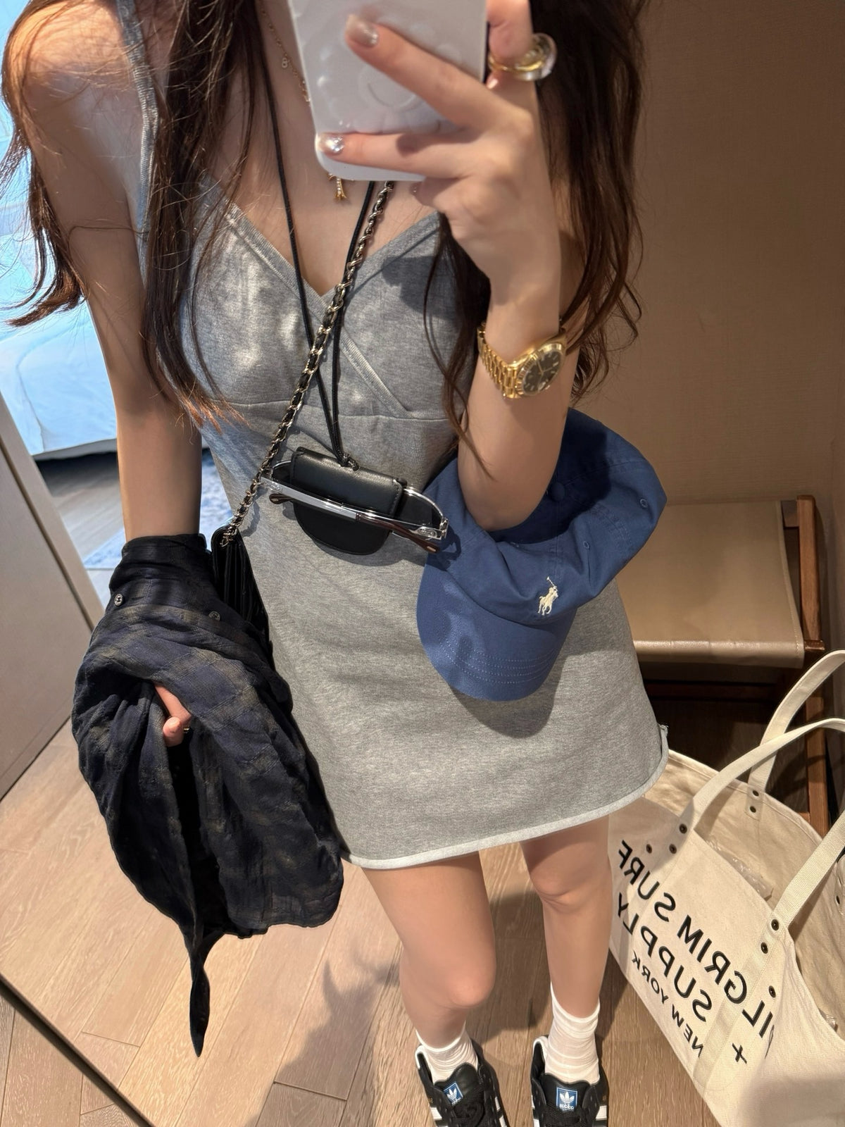 Ruffled Strap Dress
