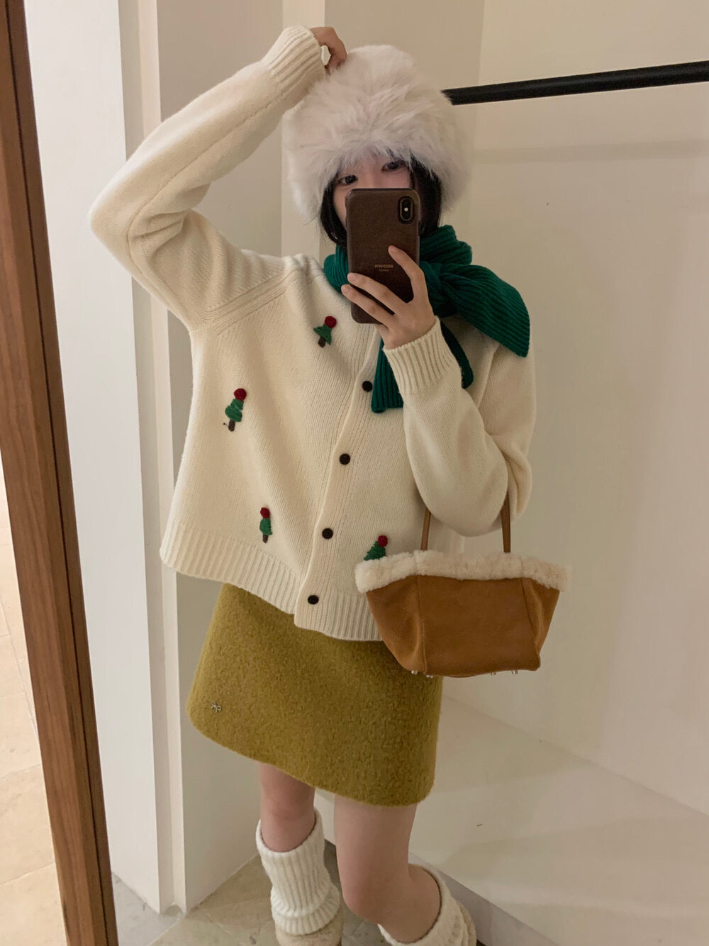 Christmas tree cardigan