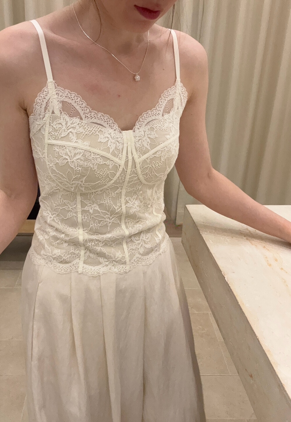 Lace tank top