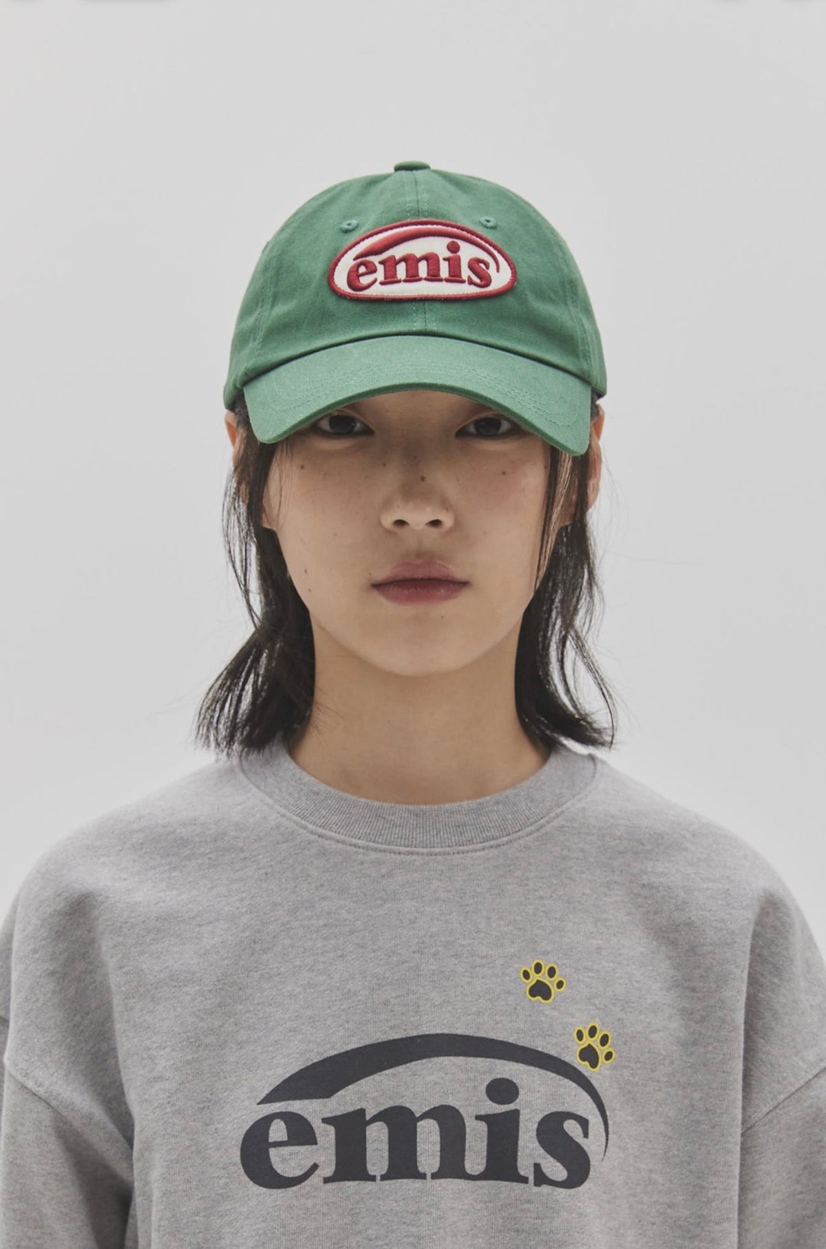 EMIS FOOT PRINT WAPPEN BALL CAP-GREEN