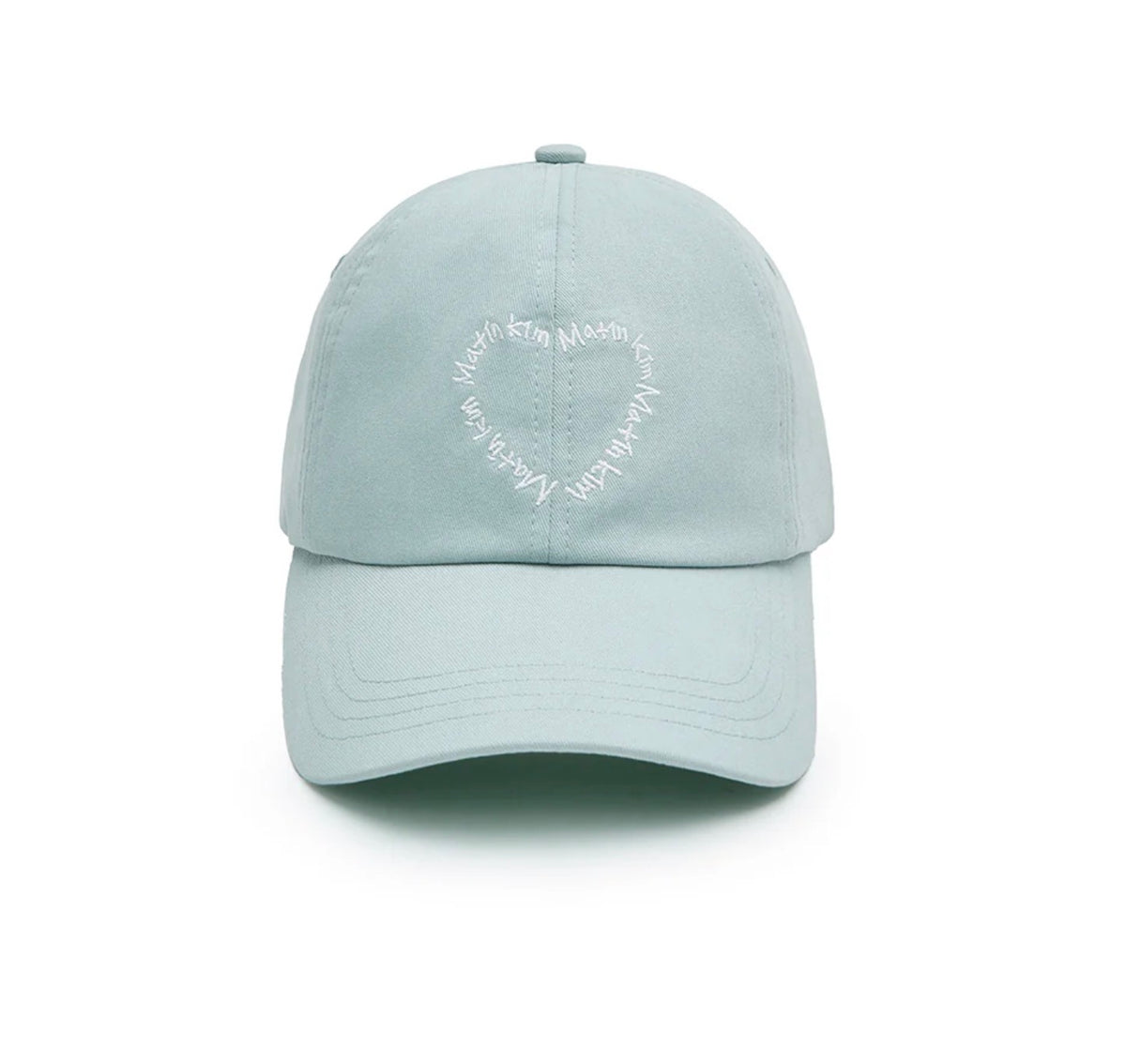 Matin Kim HEART LOGO BALL CAP IN LIGHT BLUE