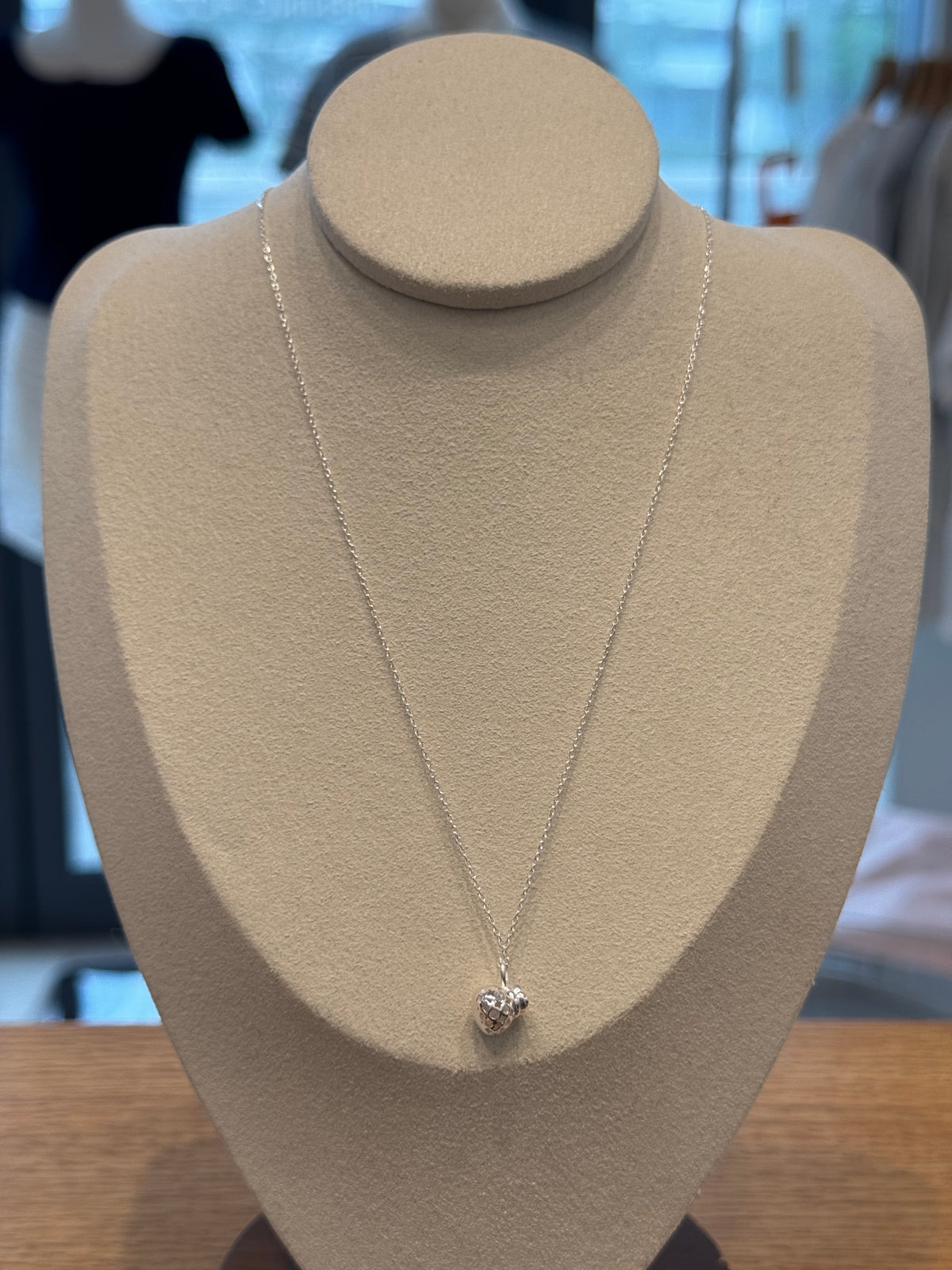 Pure silver bottle necklace