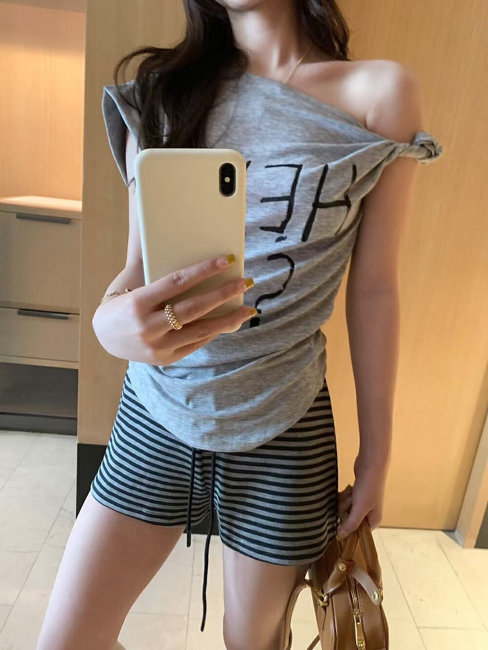 Stripe shorts