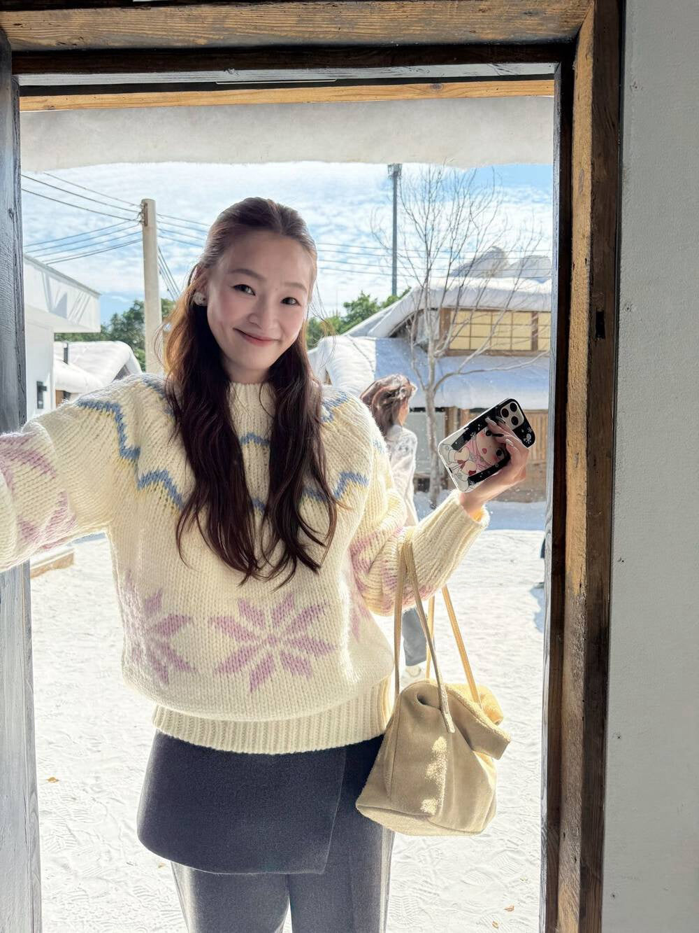 Vintage snowflake sweater