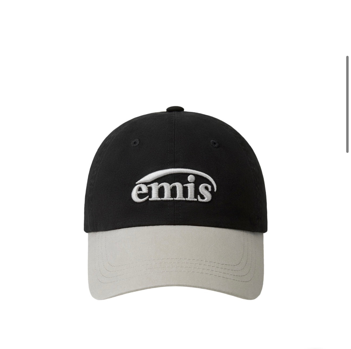 Emis WASHED TWO TONE BALL CAP-BLACK