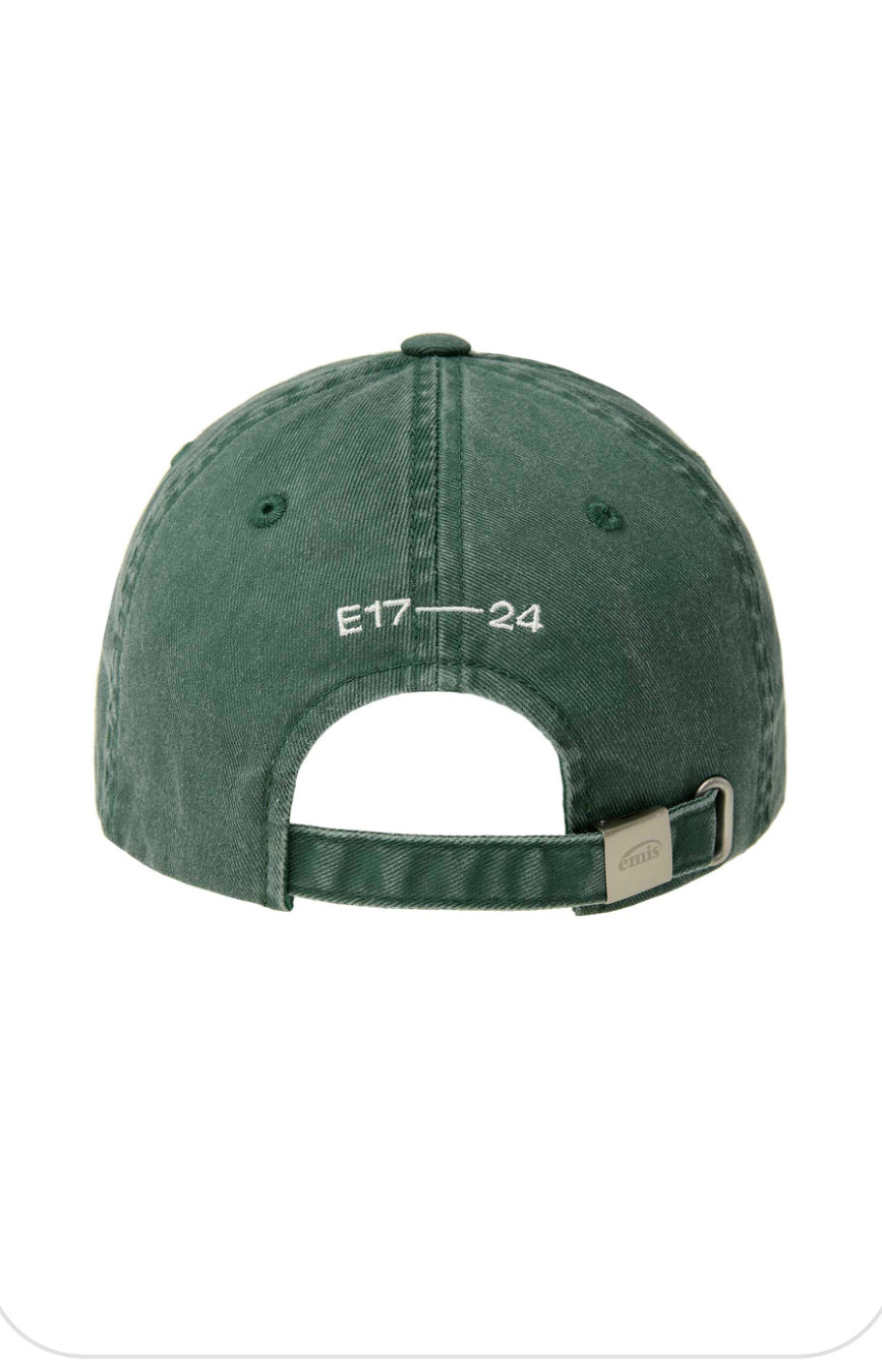 キャップ emis VINTAGE PIGMENT BALL CAPGREEN m1037_1349012 VINTAGE PIGMENT BALL CAP-BLACK - EMIS