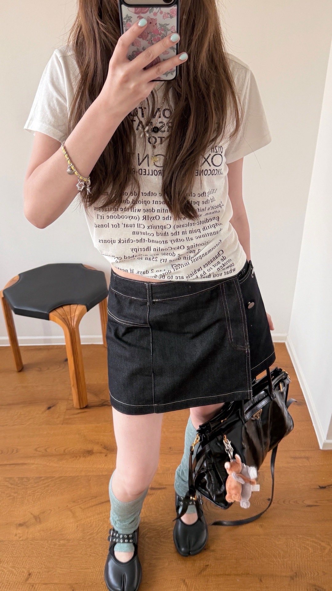 Irregular Denim Skirt