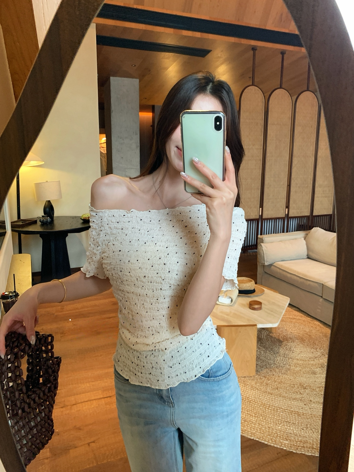 Textured dot top