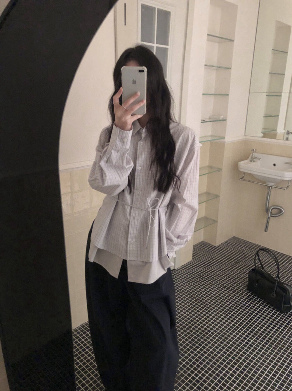 plaid shirt top