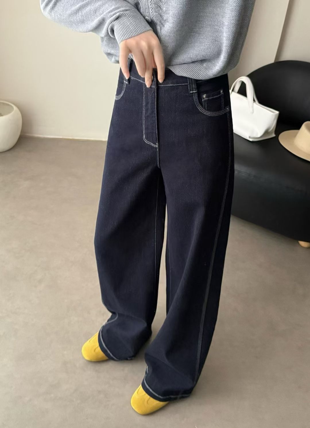 Sparkle straight leg jeans