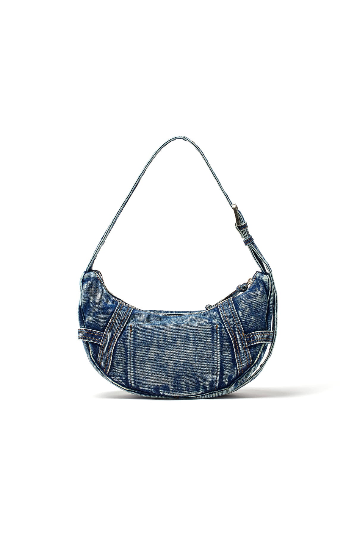 MATIN KIM WASHED DENIM MINI HOBO BAG IN BLUE – MO & MORE