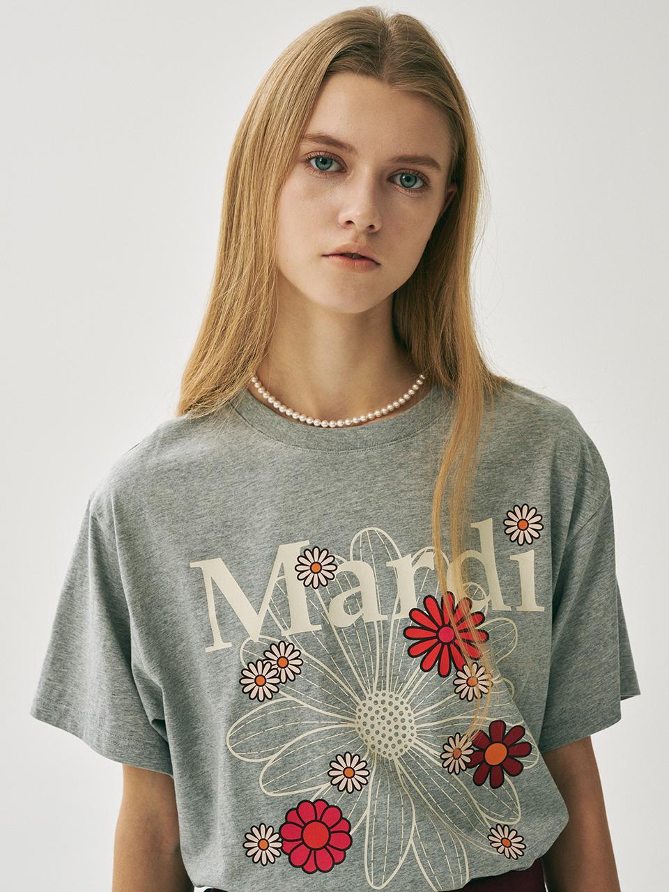 Mardi TSHIRT FLOWERMARDI BLOSSOM_GREY IVORY