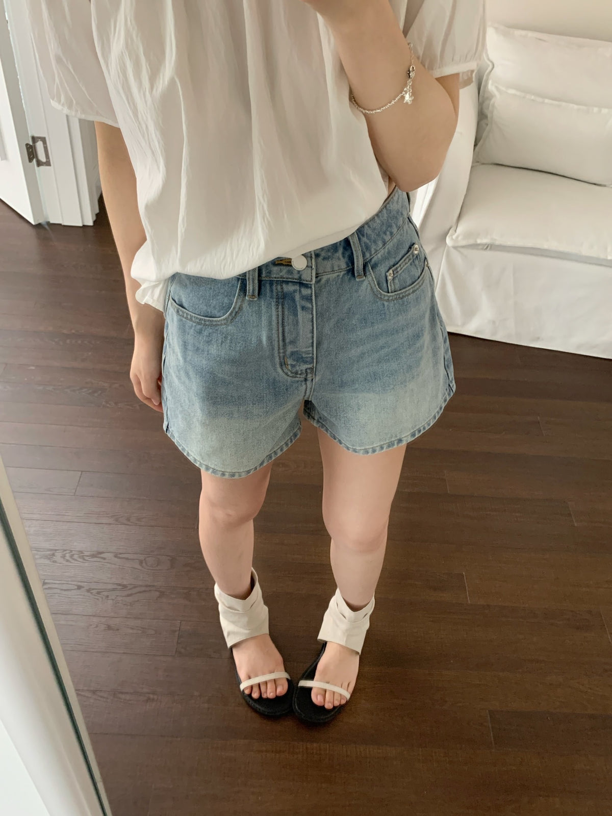 Classic denim shorts