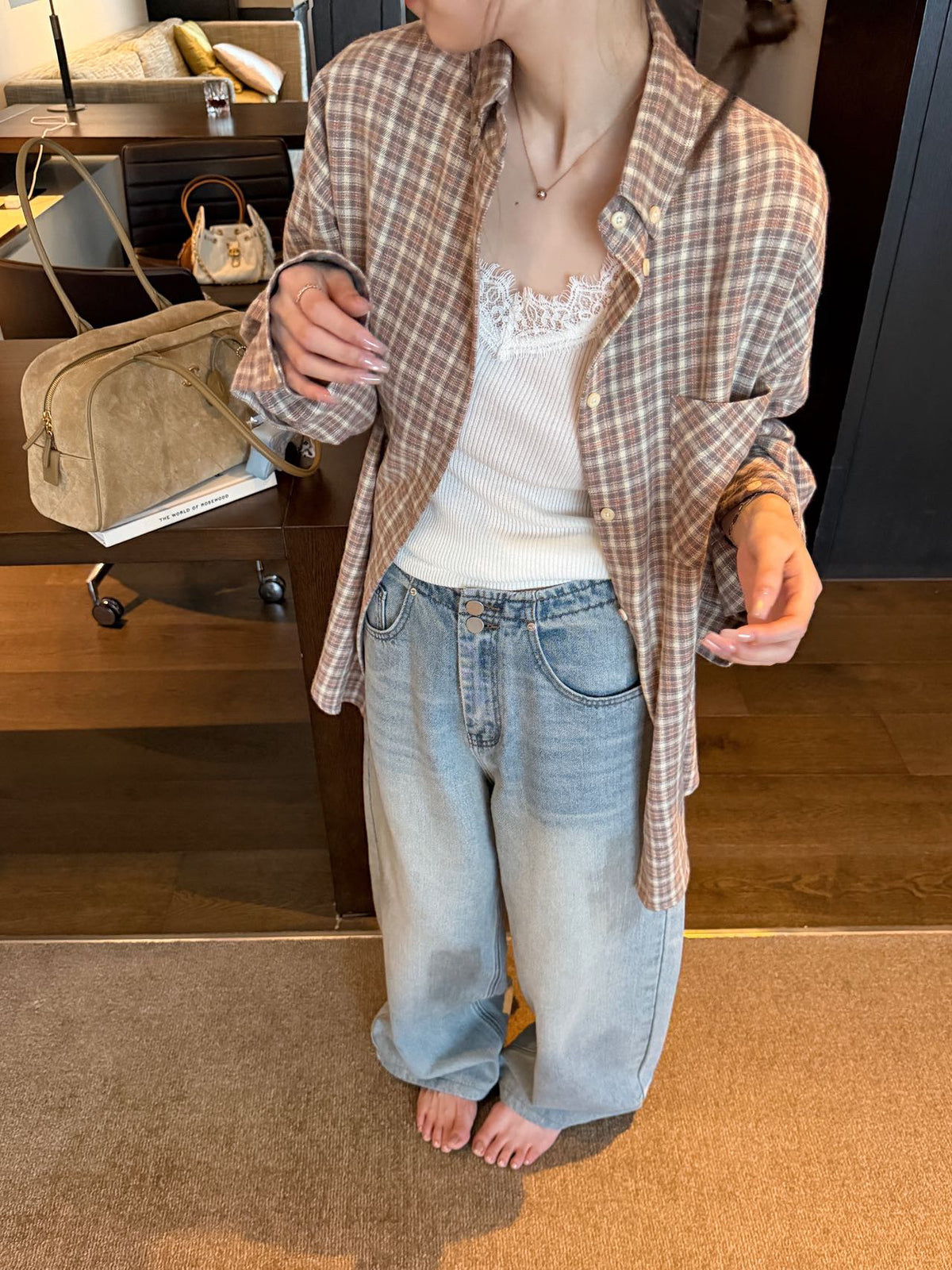 Designer waist jeans