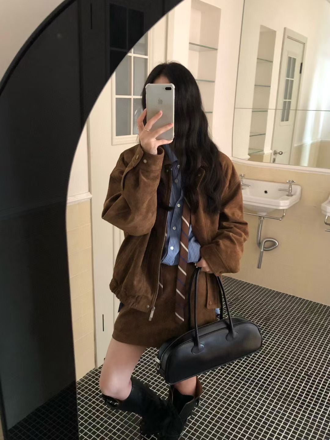 Caramel suede jacket