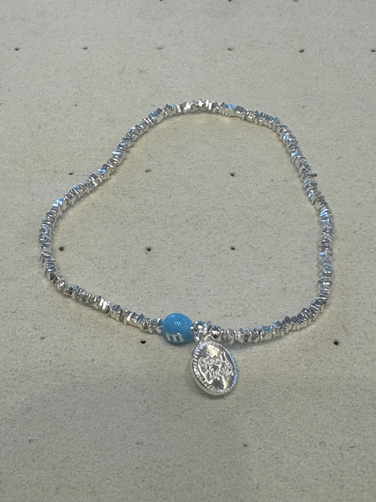Pure silver clasp bracelet