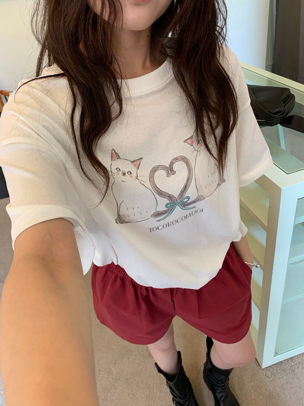 Cat print T-Shirt