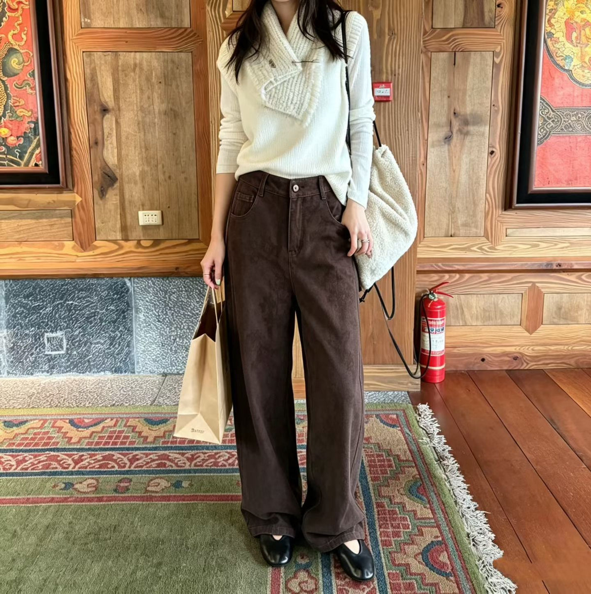 Vintage Patterned Jeans