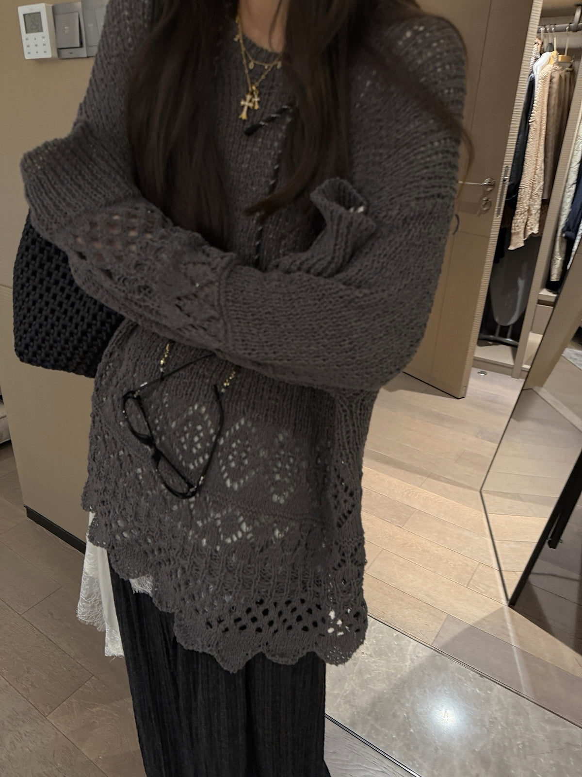 Hollowed sweater
