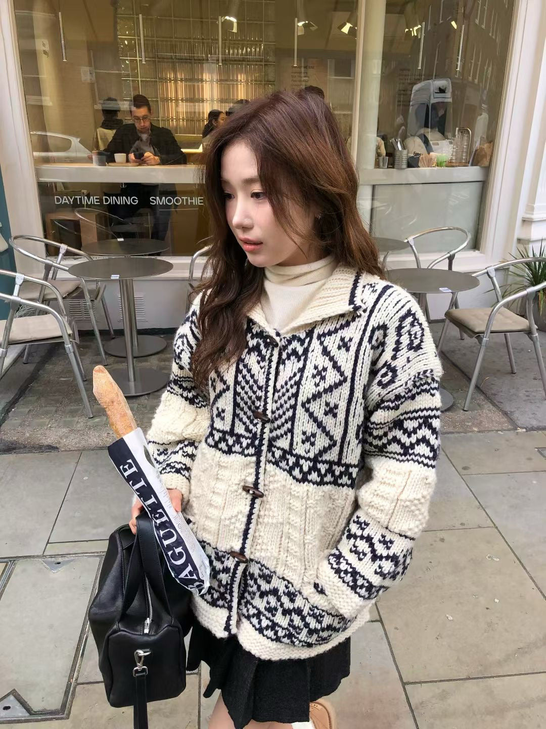 Horn button vintage cardigan