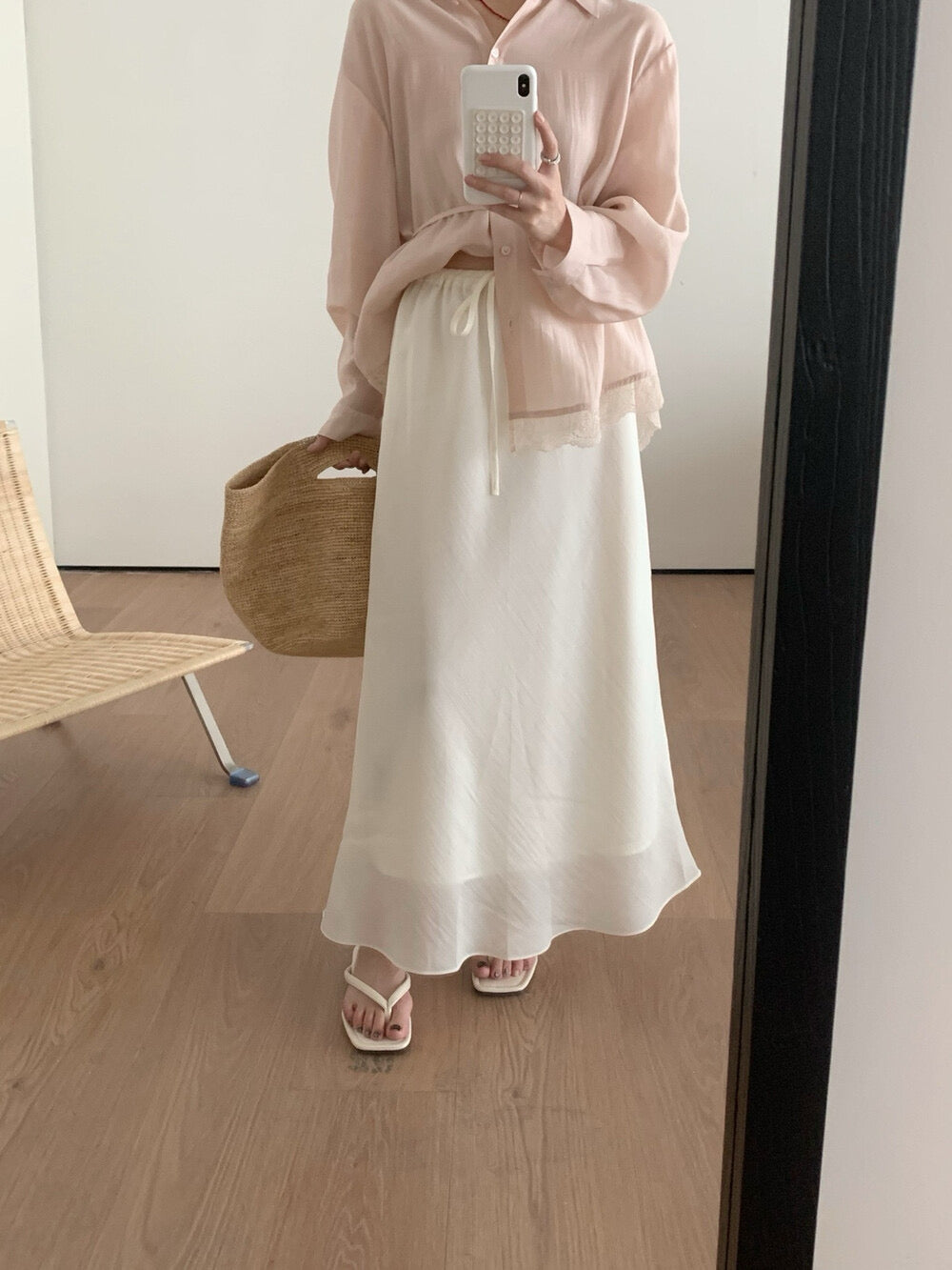 Twill Tencel Skirt