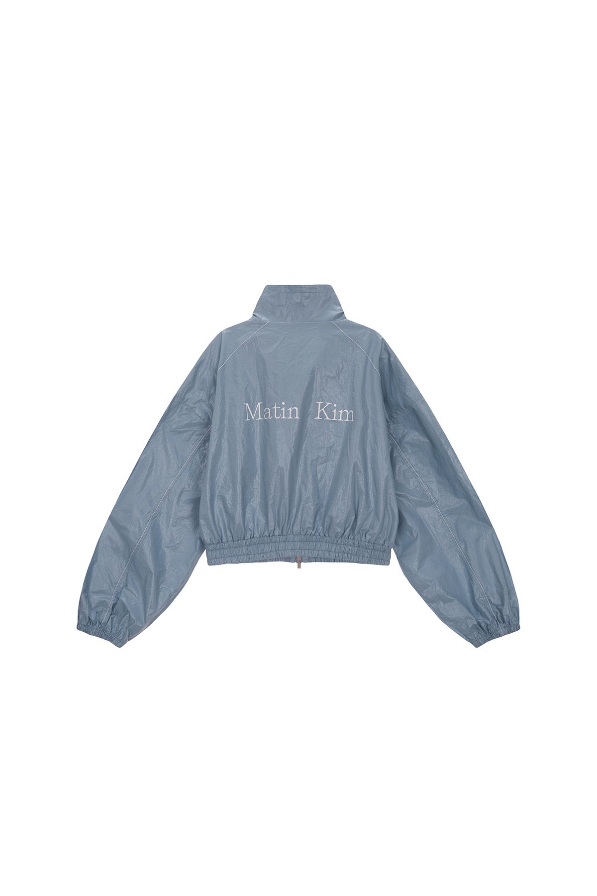 Matin Kim MATIN COATING CROP BLOUSON IN SKY