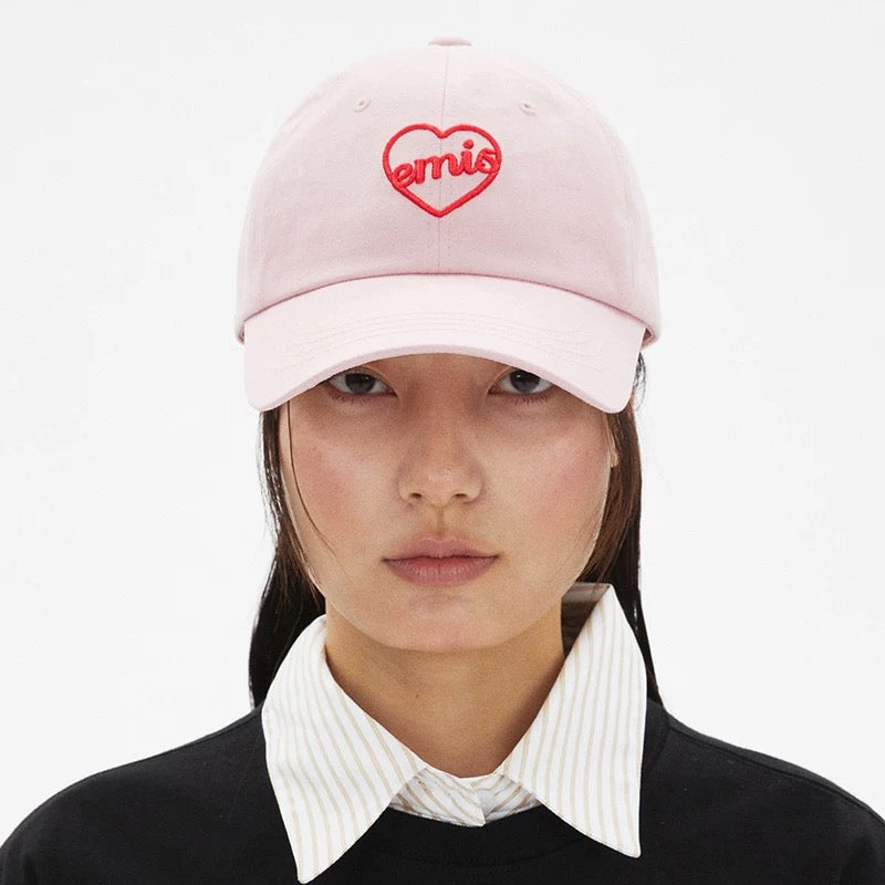 EMIS HEART BALL CAP-PINK – MO & MORE