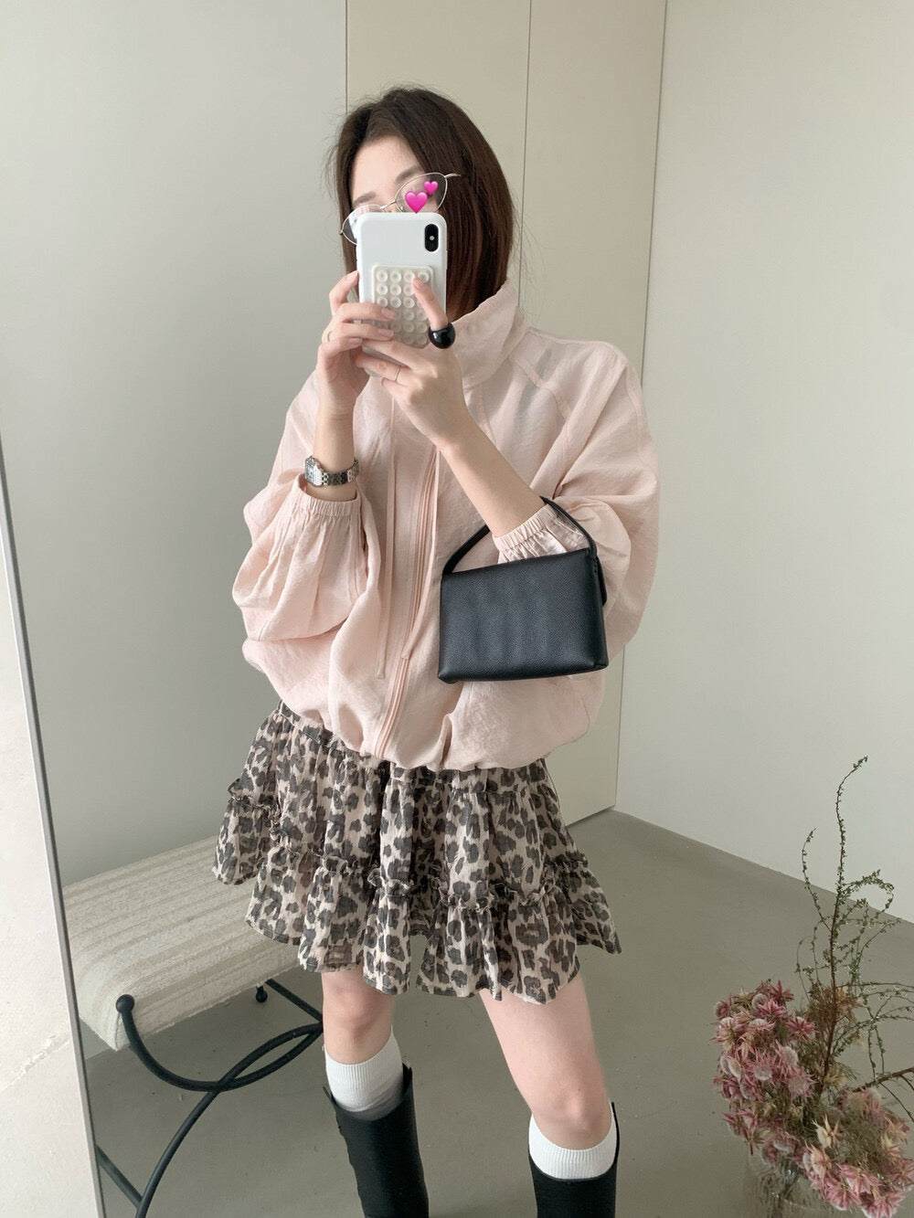 Drawstring zipper jacket