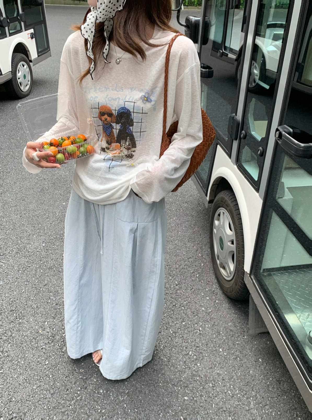 Teddy print T-shirt