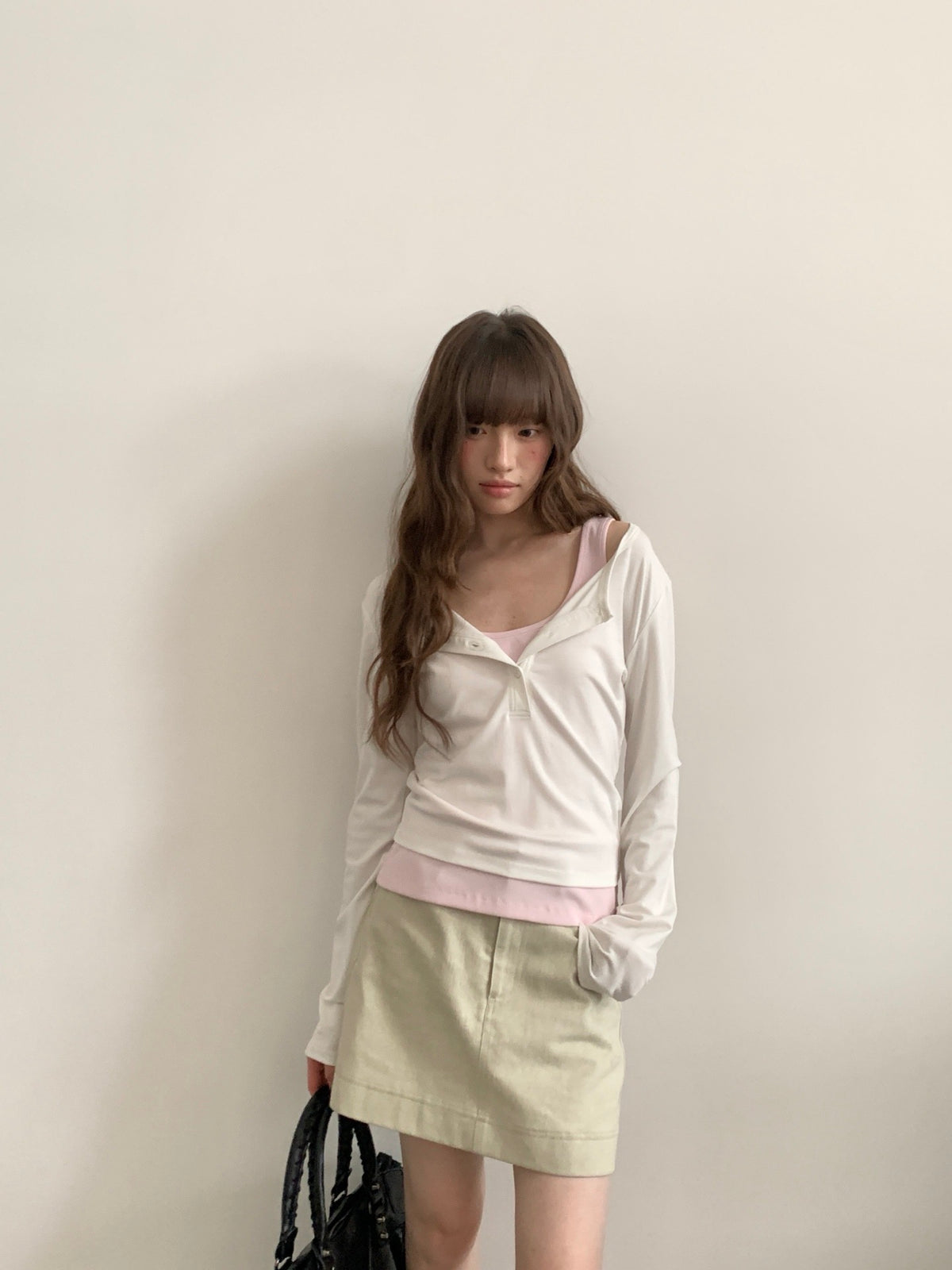 Tank top and button top 2-piec set