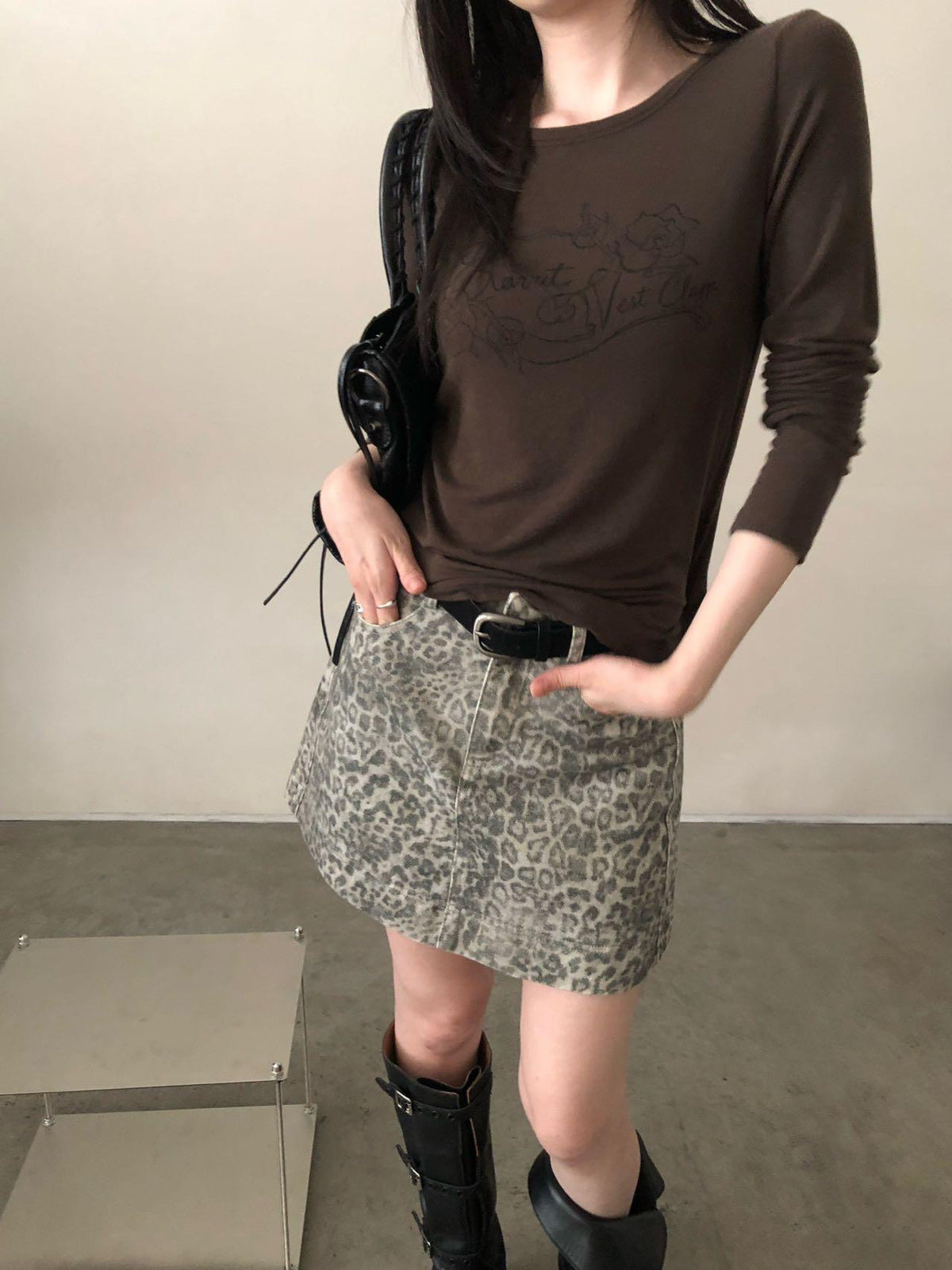 Rose soft long sleeve T-shirt