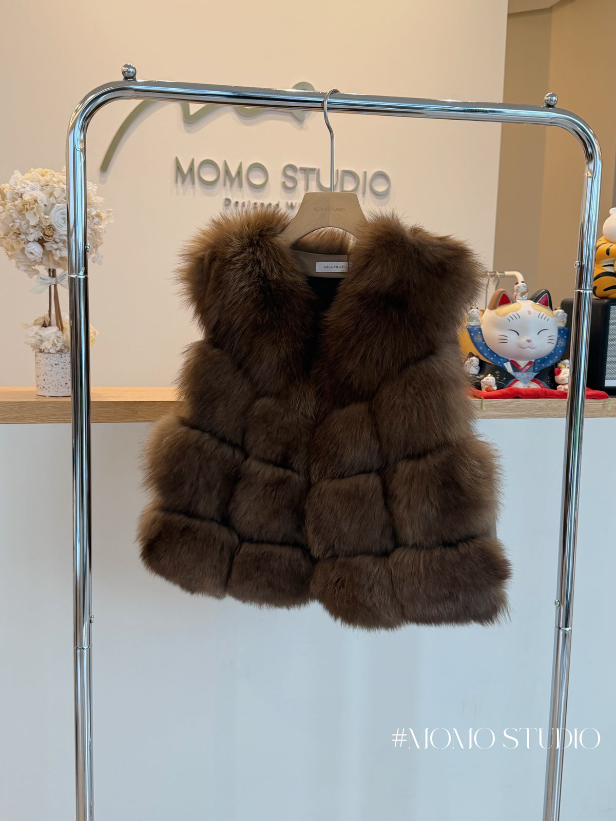 Fox fur waistcoat