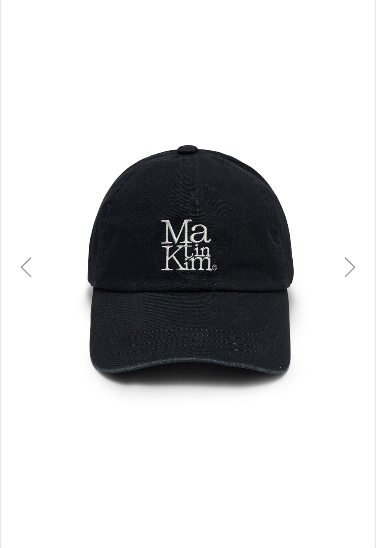 MATIN BLOCK LOGO BALL CAP IN DARK NAVY
