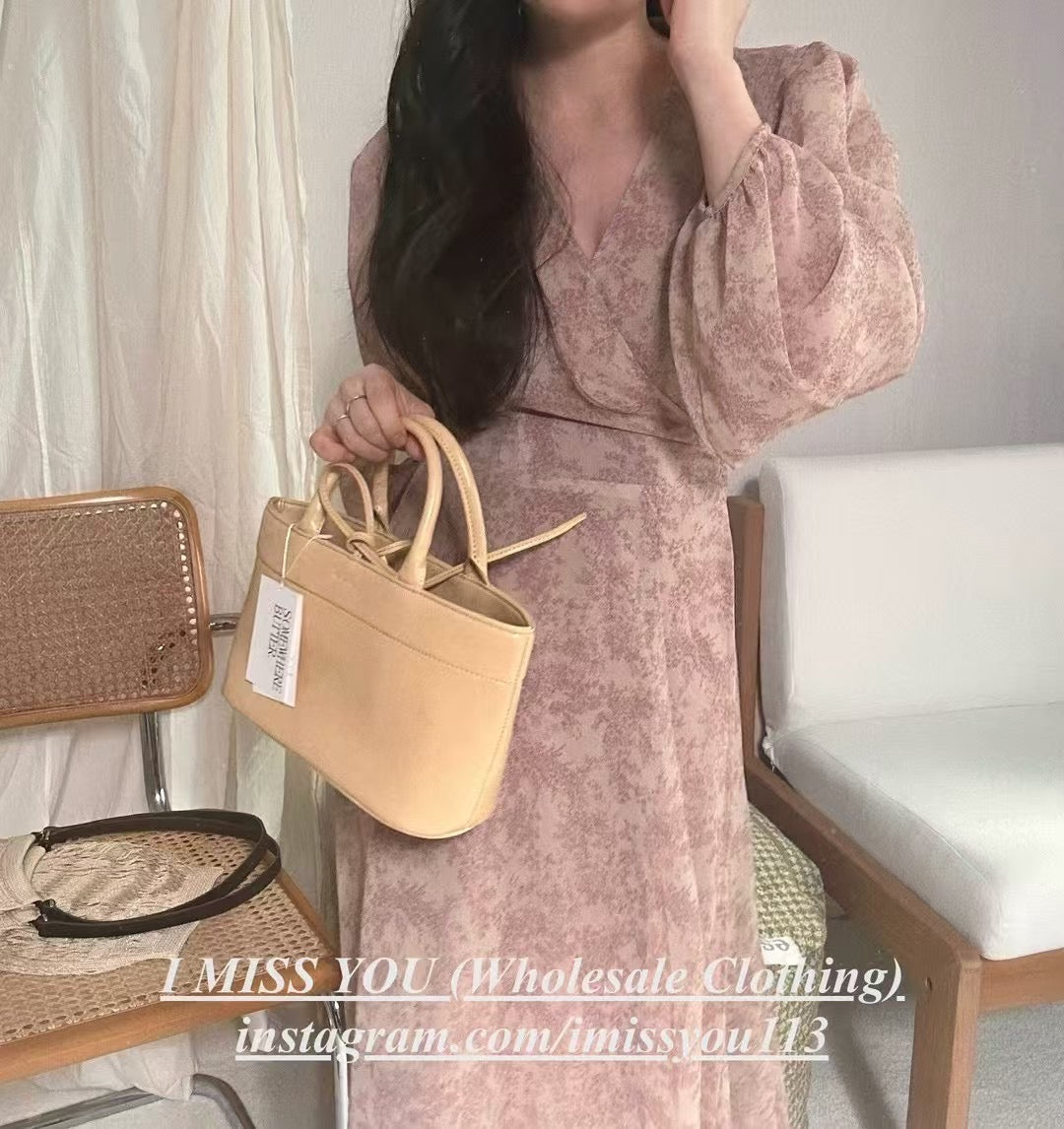 I Miss You Long Dress（Rose Pink）